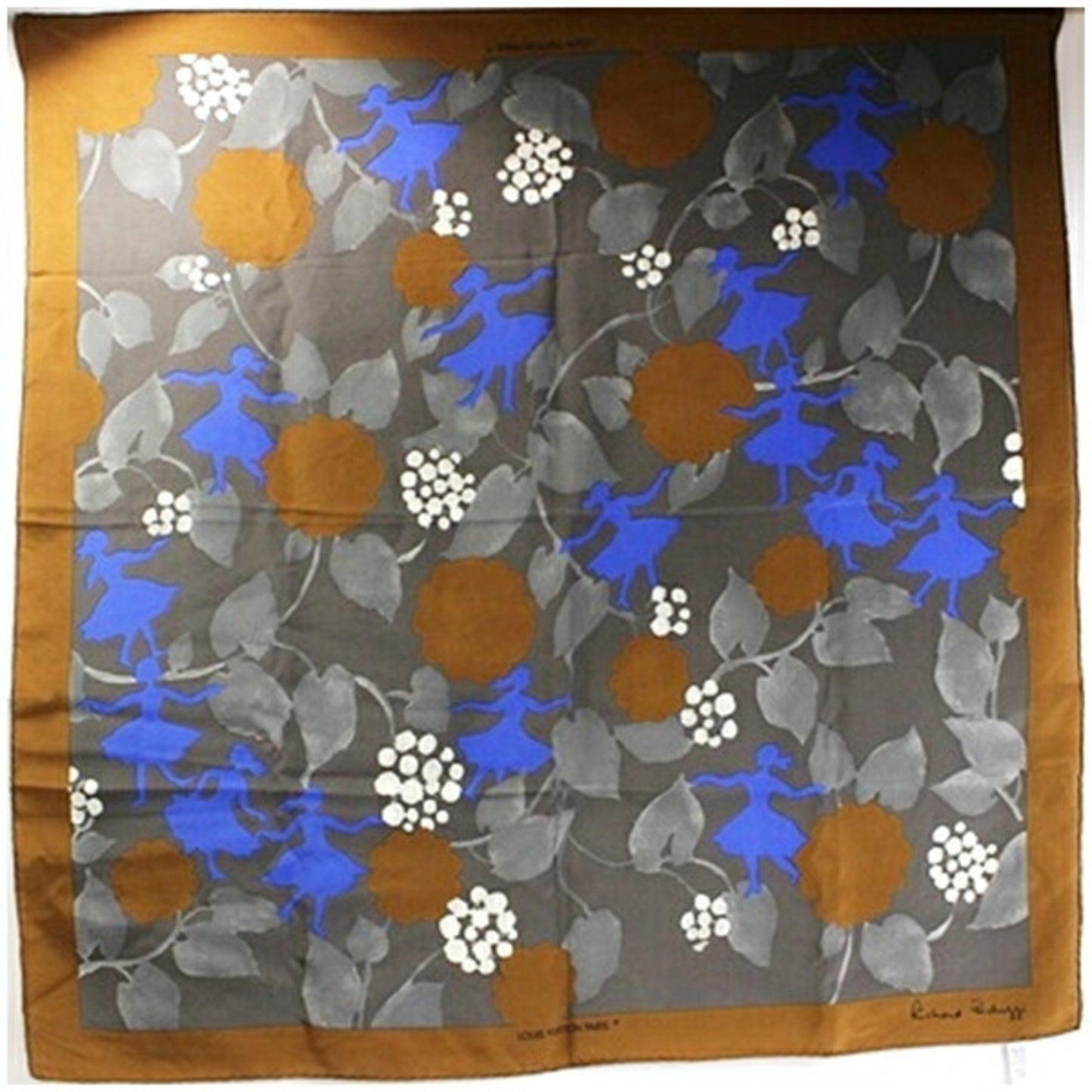 Louis Vuitton Silk Blue Scarves