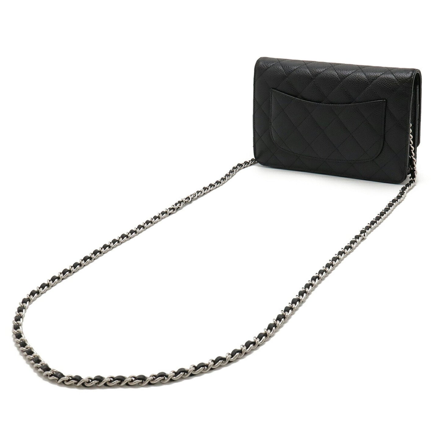 Chanel Calfskin Black Shoulder Bags