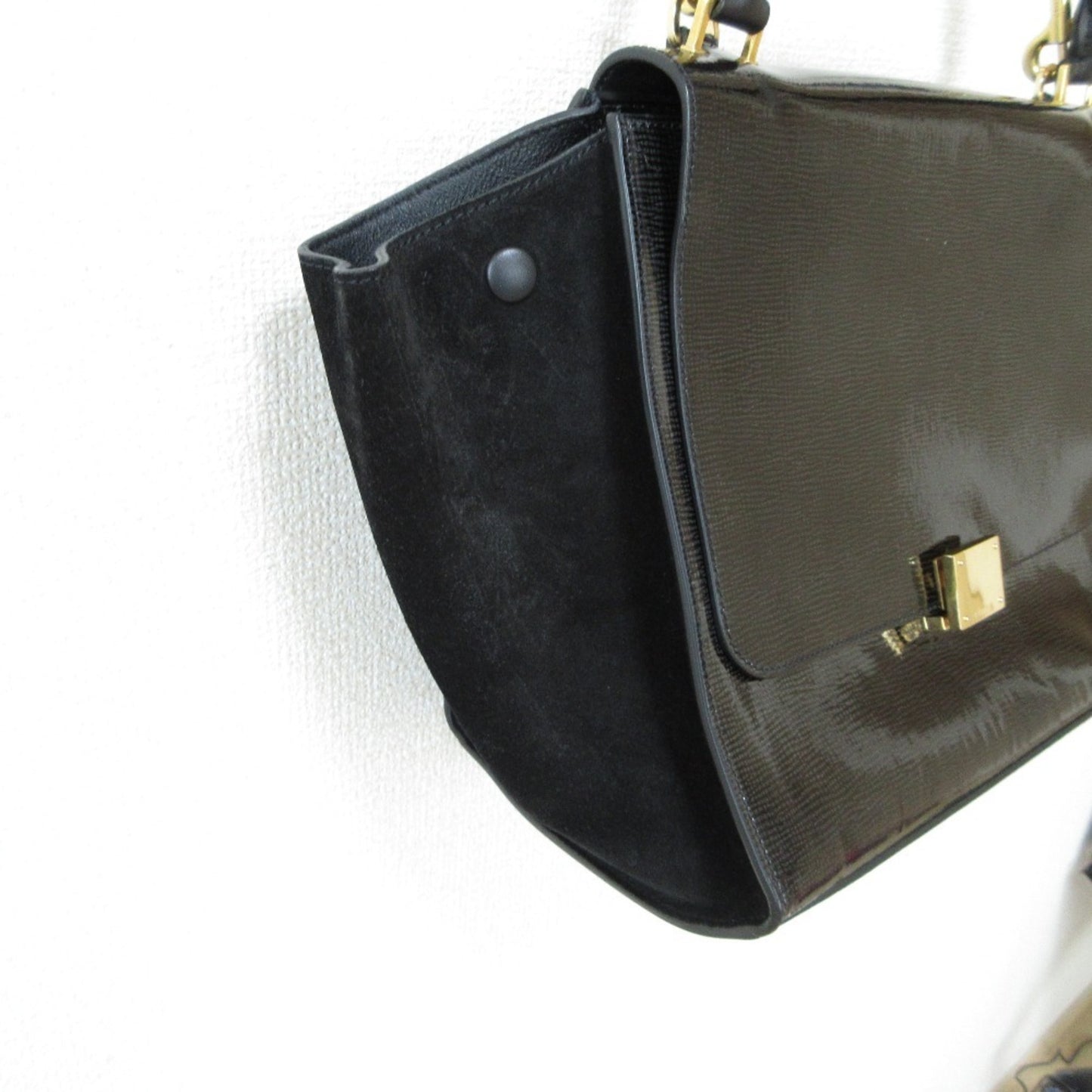 Celine Patent Black Handbags