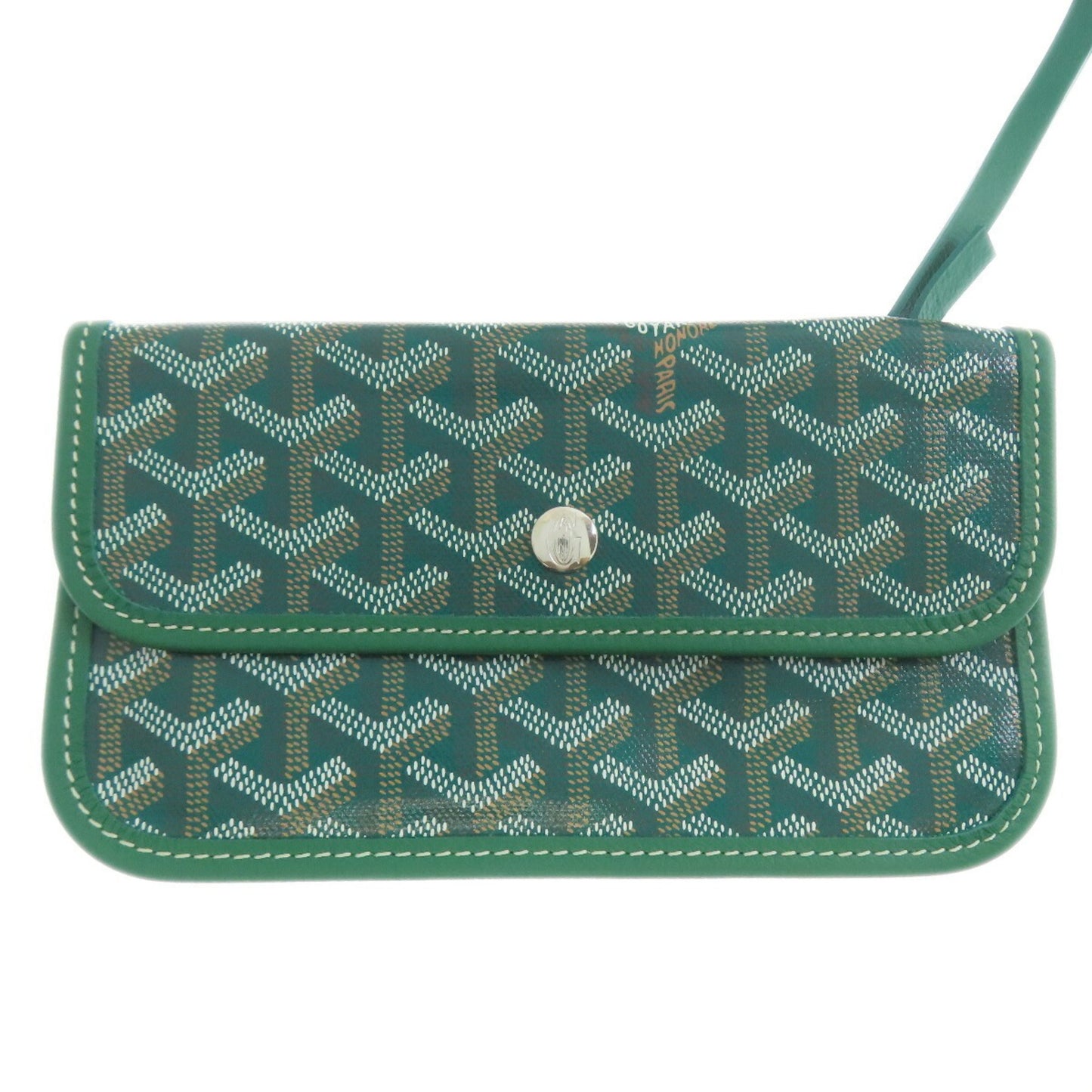Goyard Coated Canvas Green Tote Bags