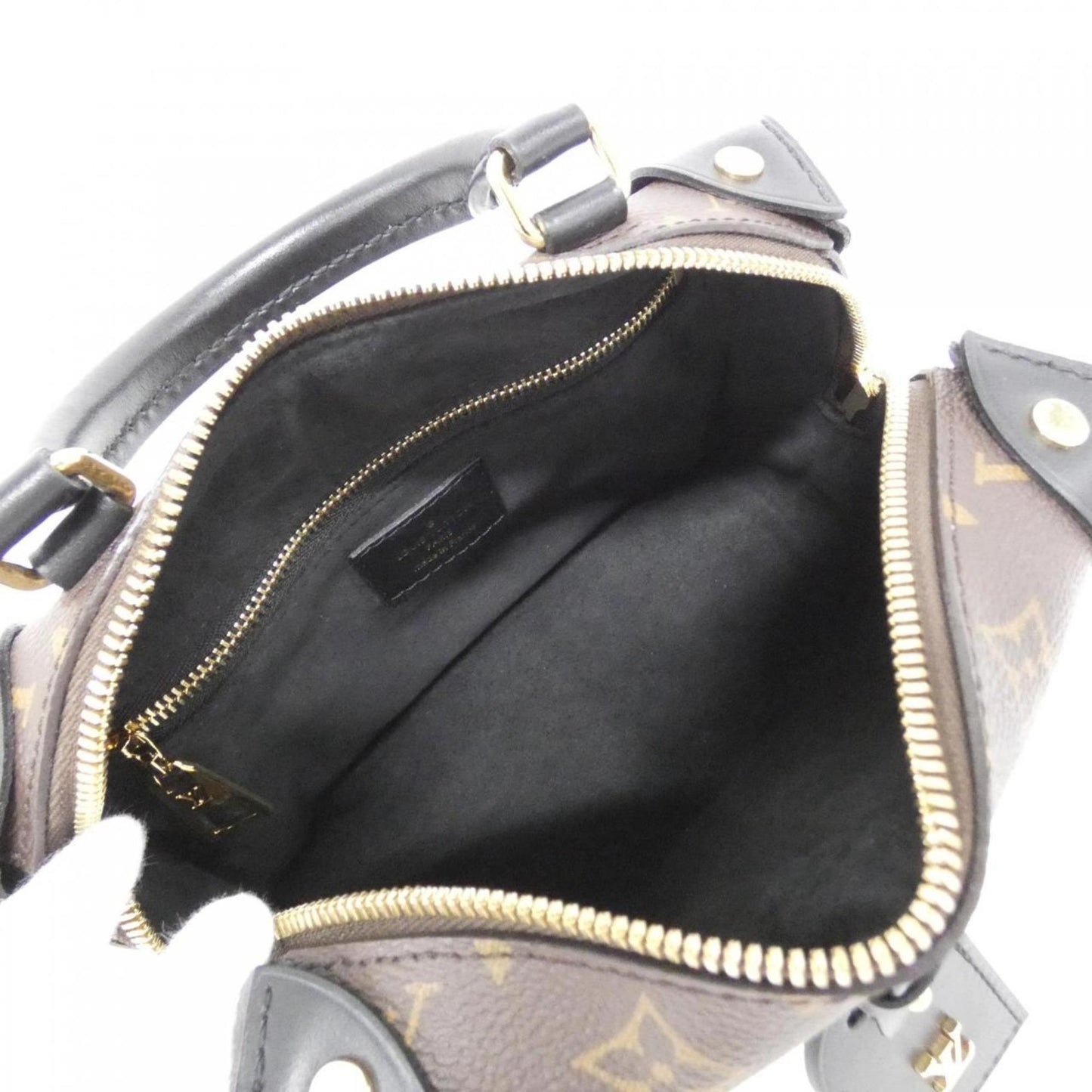 Louis Vuitton Coated Canvas Black Handbags