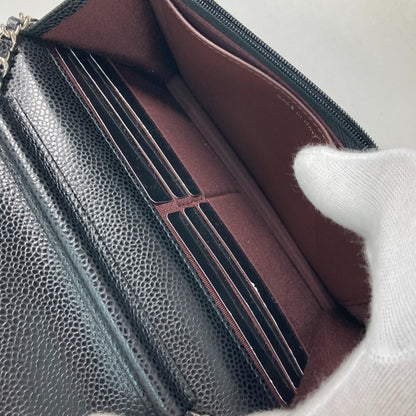Chanel Calfskin Black Shoulder Bags
