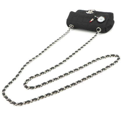 Chanel Satin Black Shoulder Bags