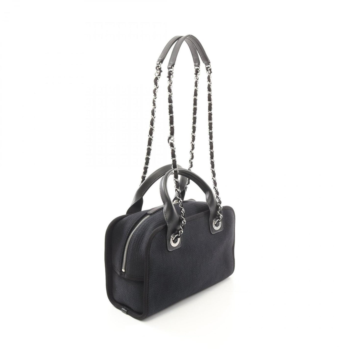 Chanel Canvas Black Shoulder Bags