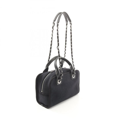 Chanel Canvas Black Shoulder Bags