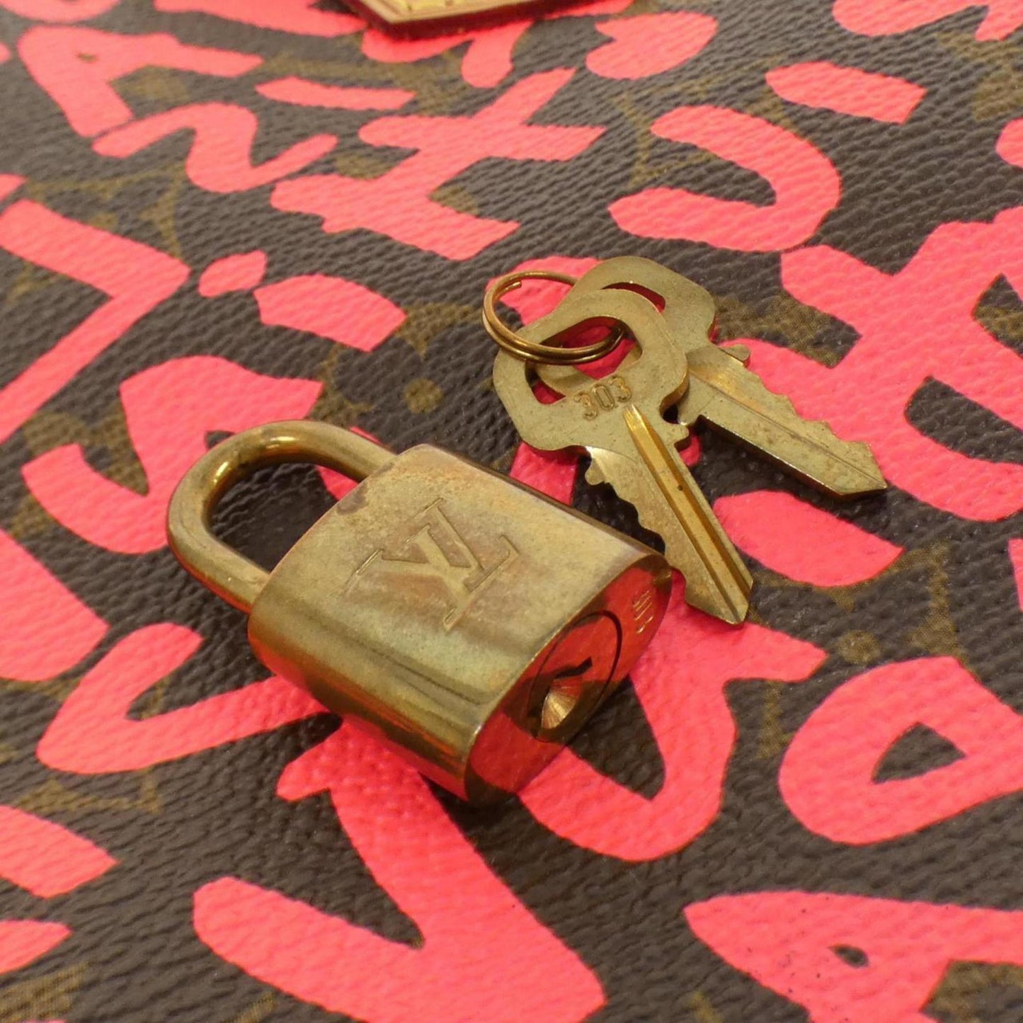 Louis Vuitton Coated Canvas Pink Travel Bags