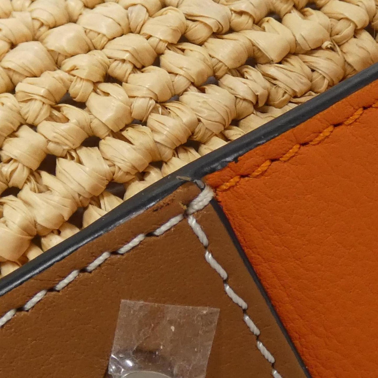 Loewe Woven Fabric Orange Shoulder Bags
