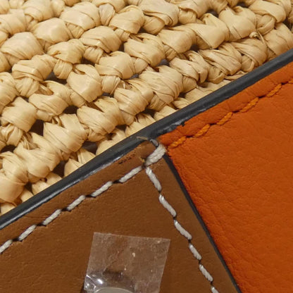 Loewe Woven Fabric Orange Shoulder Bags