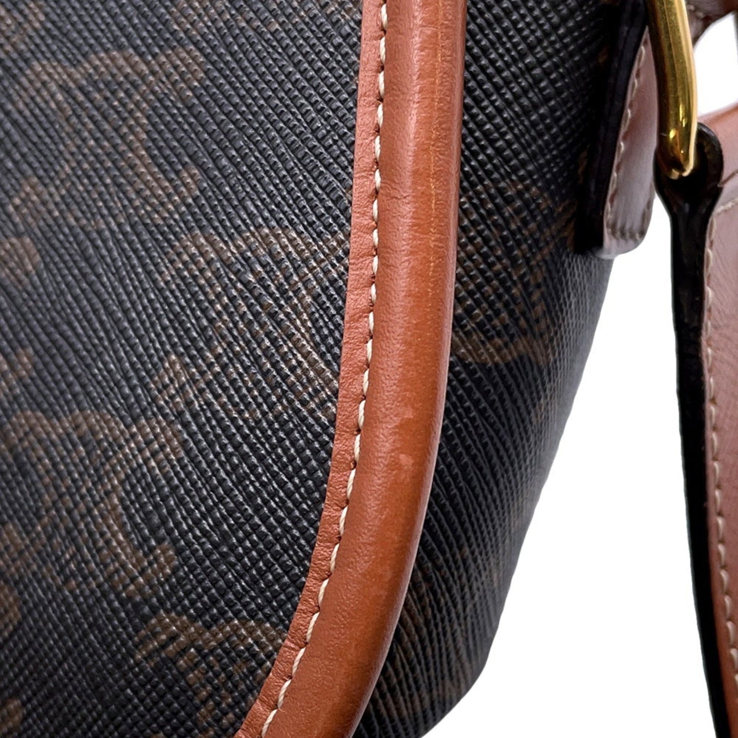 Celine Pvc Brown Shoulder Bags