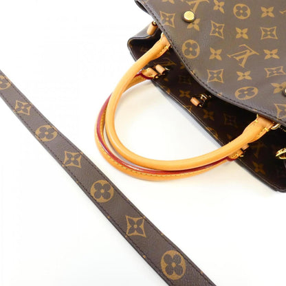 Louis Vuitton Coated Canvas Brown Handbags