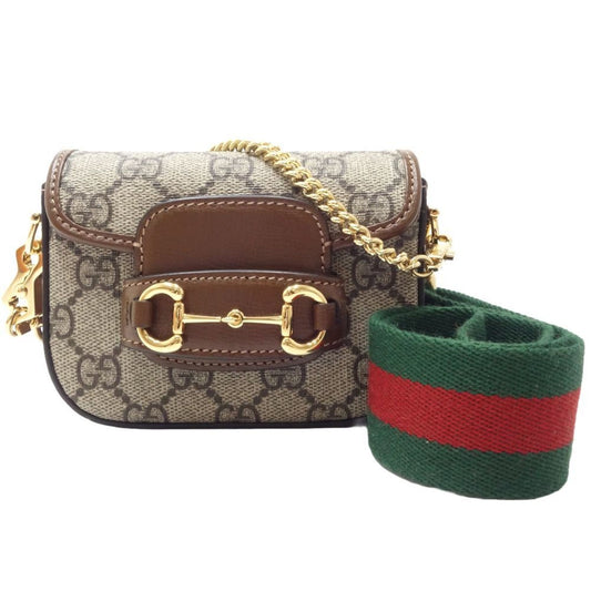 Gucci Canvas Brown Shoulder Bags