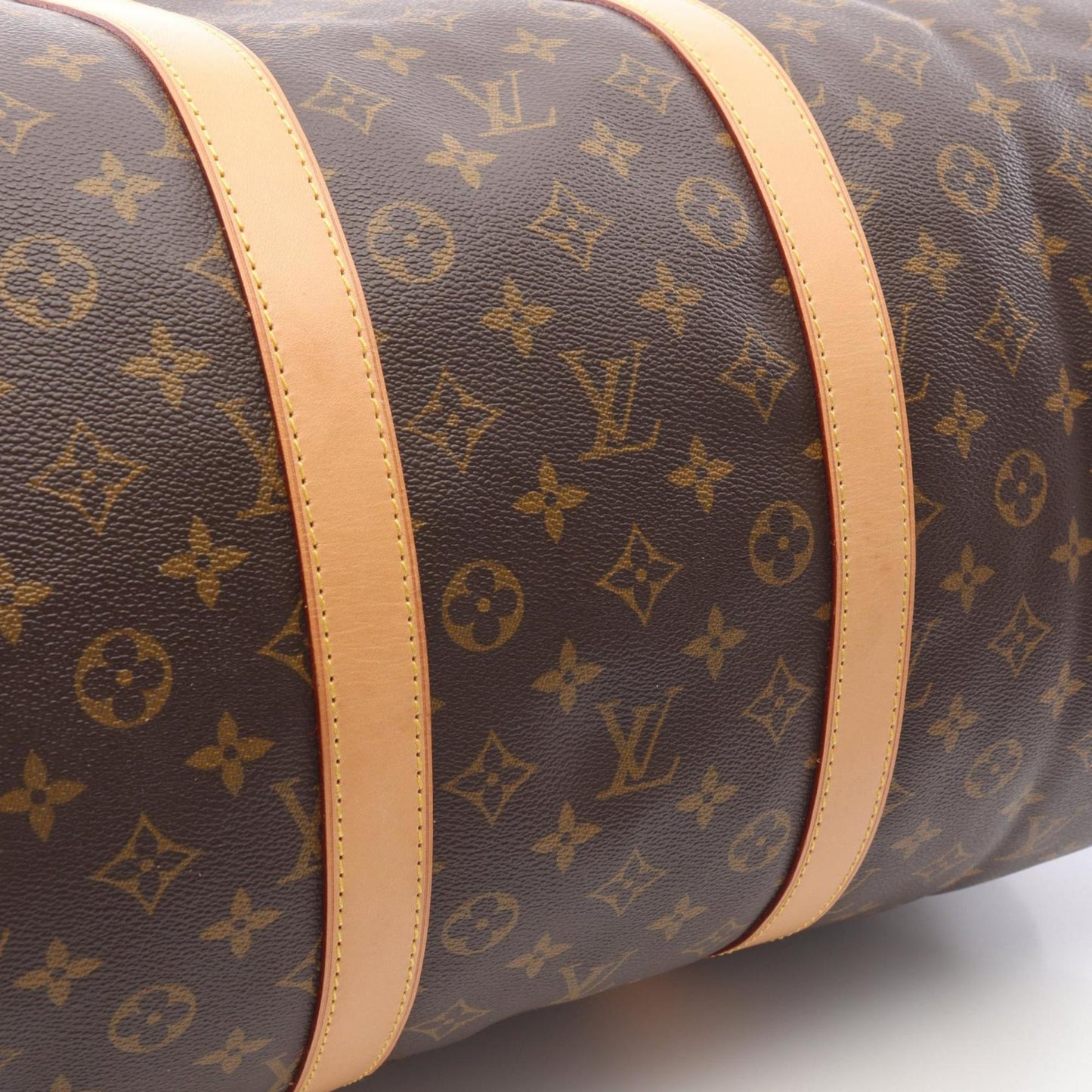 Louis Vuitton Coated Canvas Brown Travel Bags