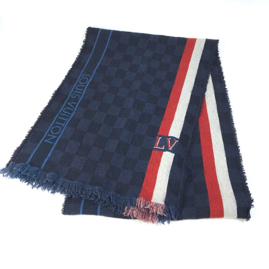 Louis Vuitton Wool Blue Scarves