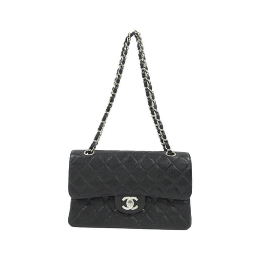 Chanel Calfskin Black Shoulder Bags