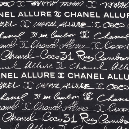 Chanel Silk Black Scarves