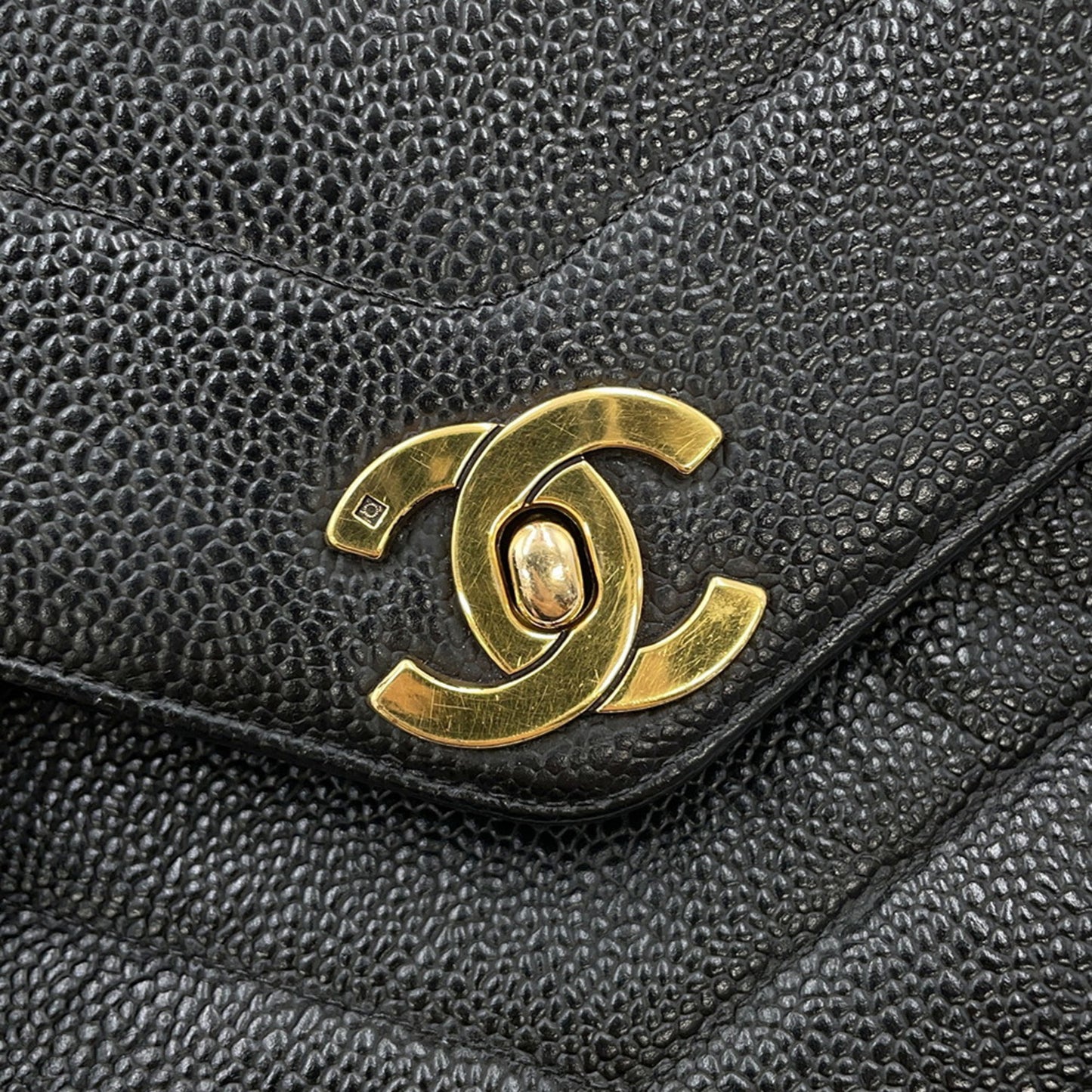 Chanel Calfskin Black Shoulder Bags