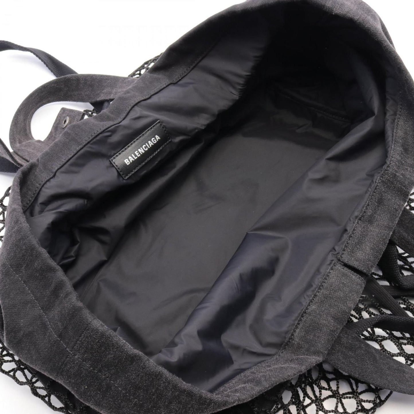 Balenciaga Denim Black Tote Bags