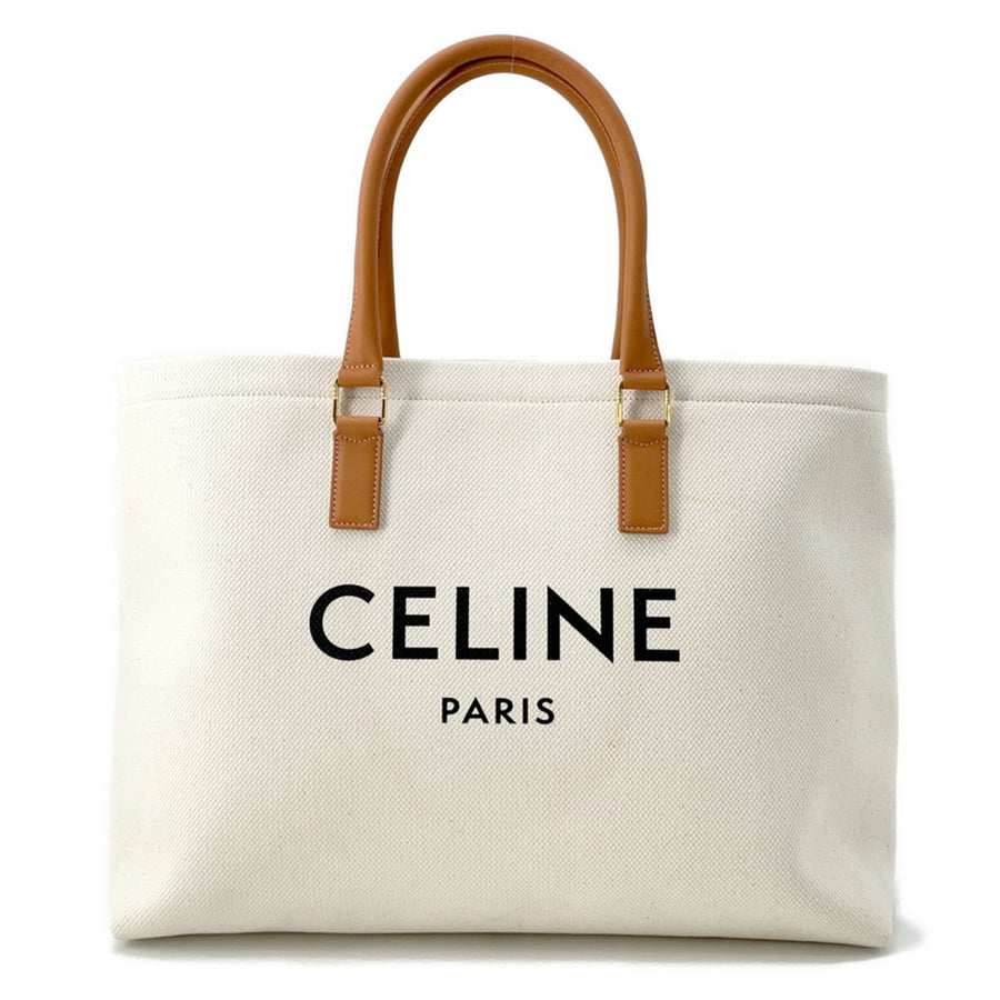 Celine Canvas Brown Tote Bags