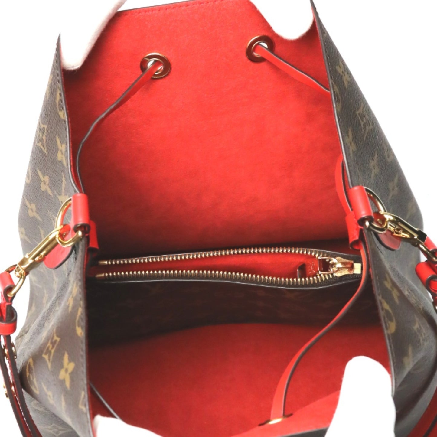 Louis Vuitton Monogram Canvas Red Shoulder Bags