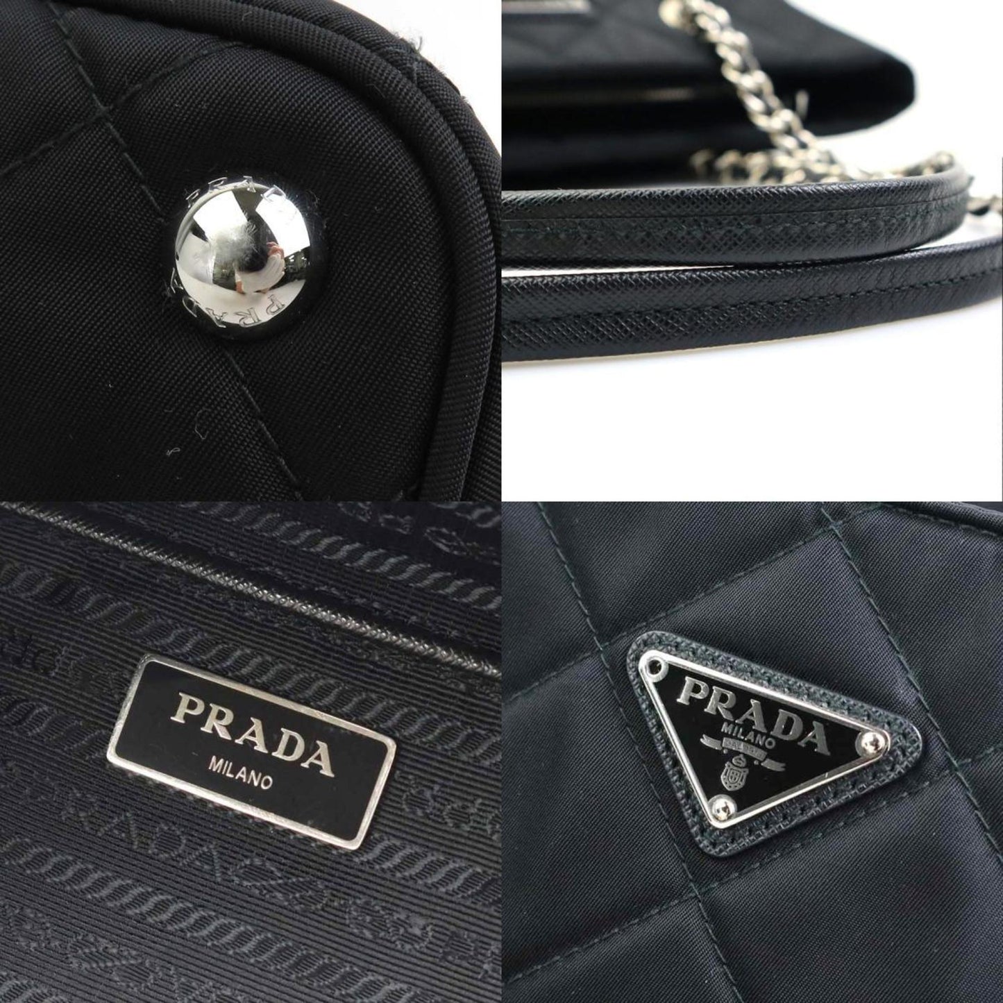 Prada Nylon Black Shoulder Bags