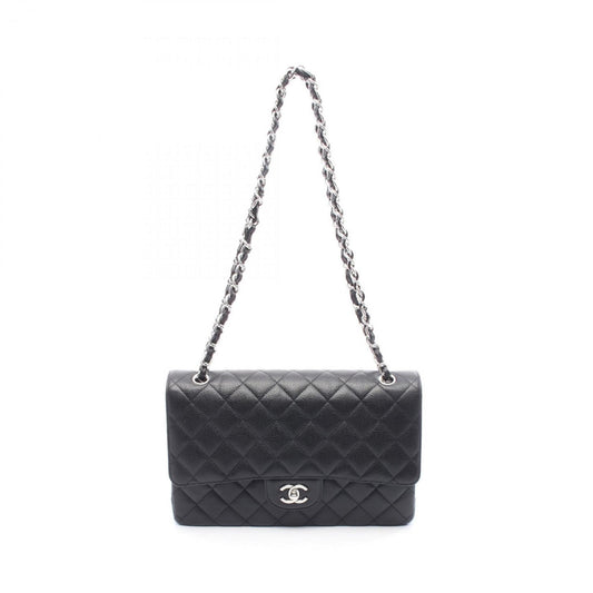 Chanel Calfskin Black Shoulder Bags