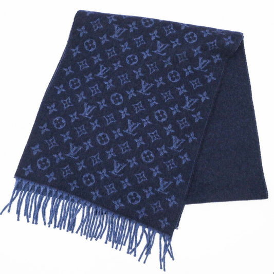Louis Vuitton Cashmere Blue Scarves