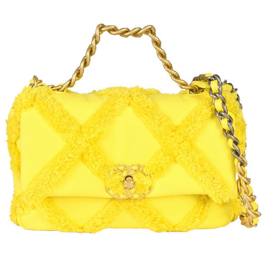 Chanel Canvas Yellow Shoulder Bags