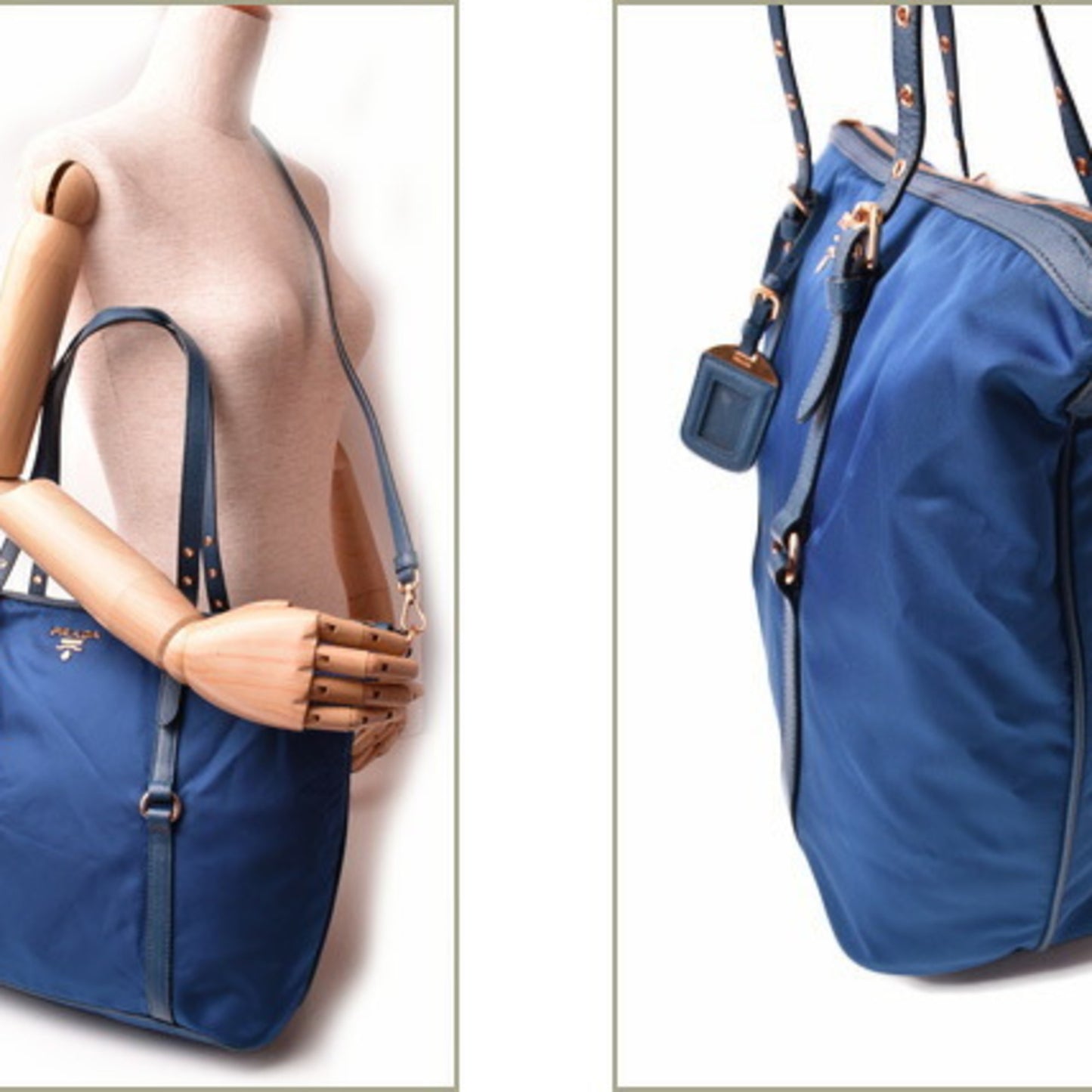 Prada Nylon Blue Shoulder Bags