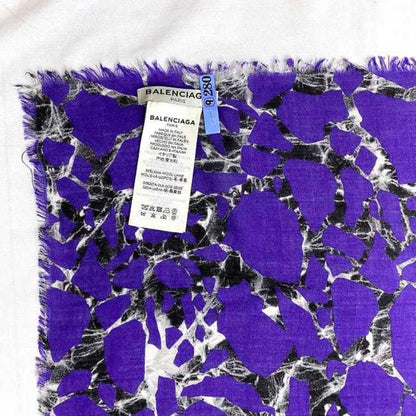 Balenciaga Wool Blue Scarves
