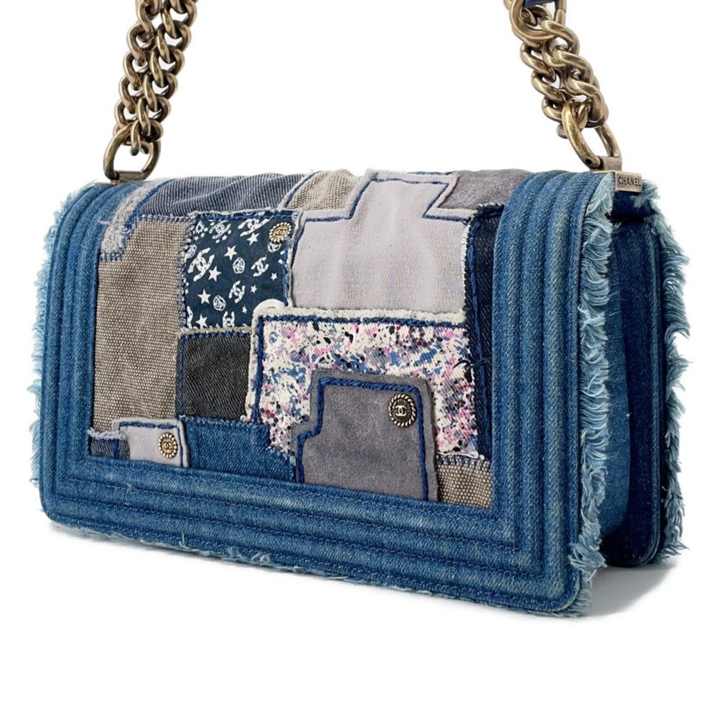 Chanel Denim Blue Shoulder Bags