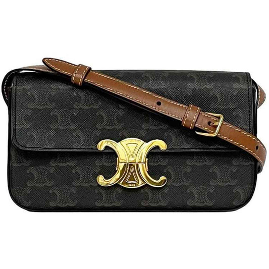 Celine Pvc Brown Handbags