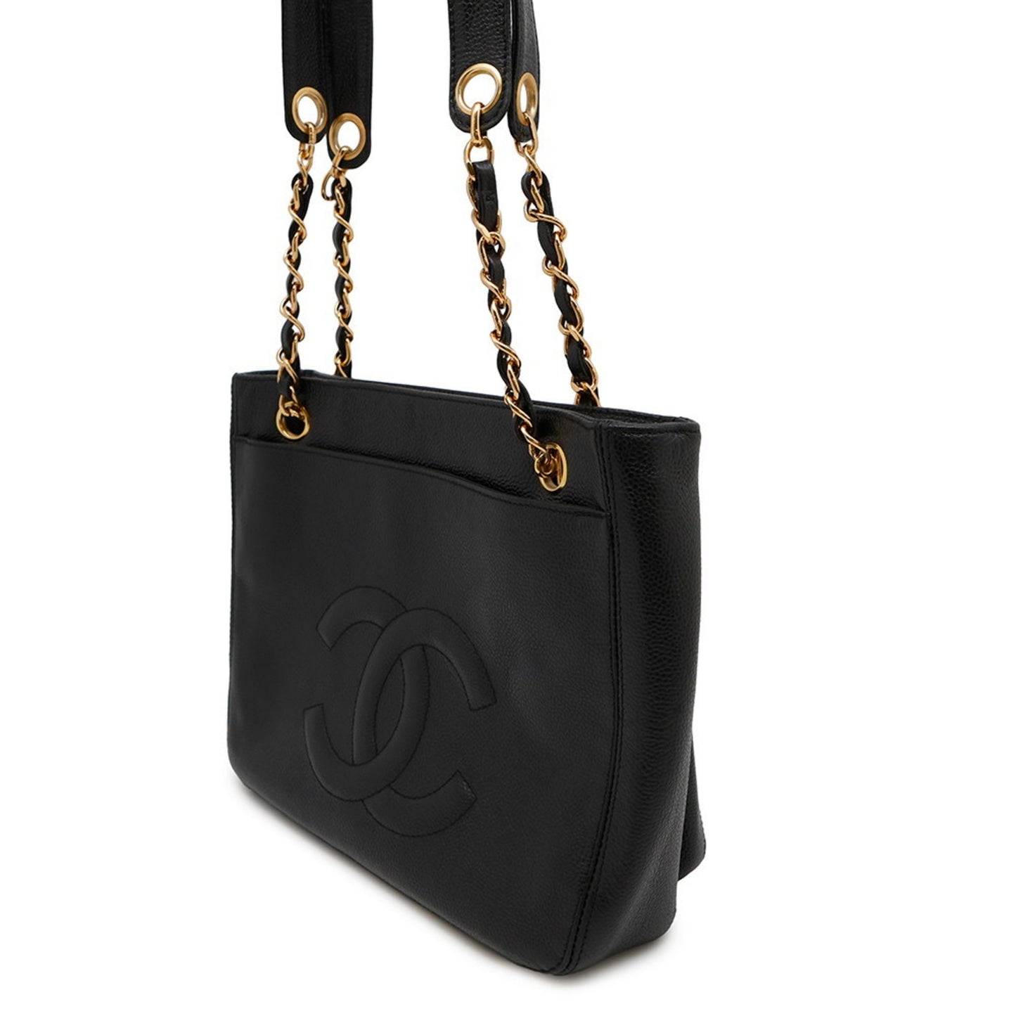 Chanel Calfskin Black Tote Bags