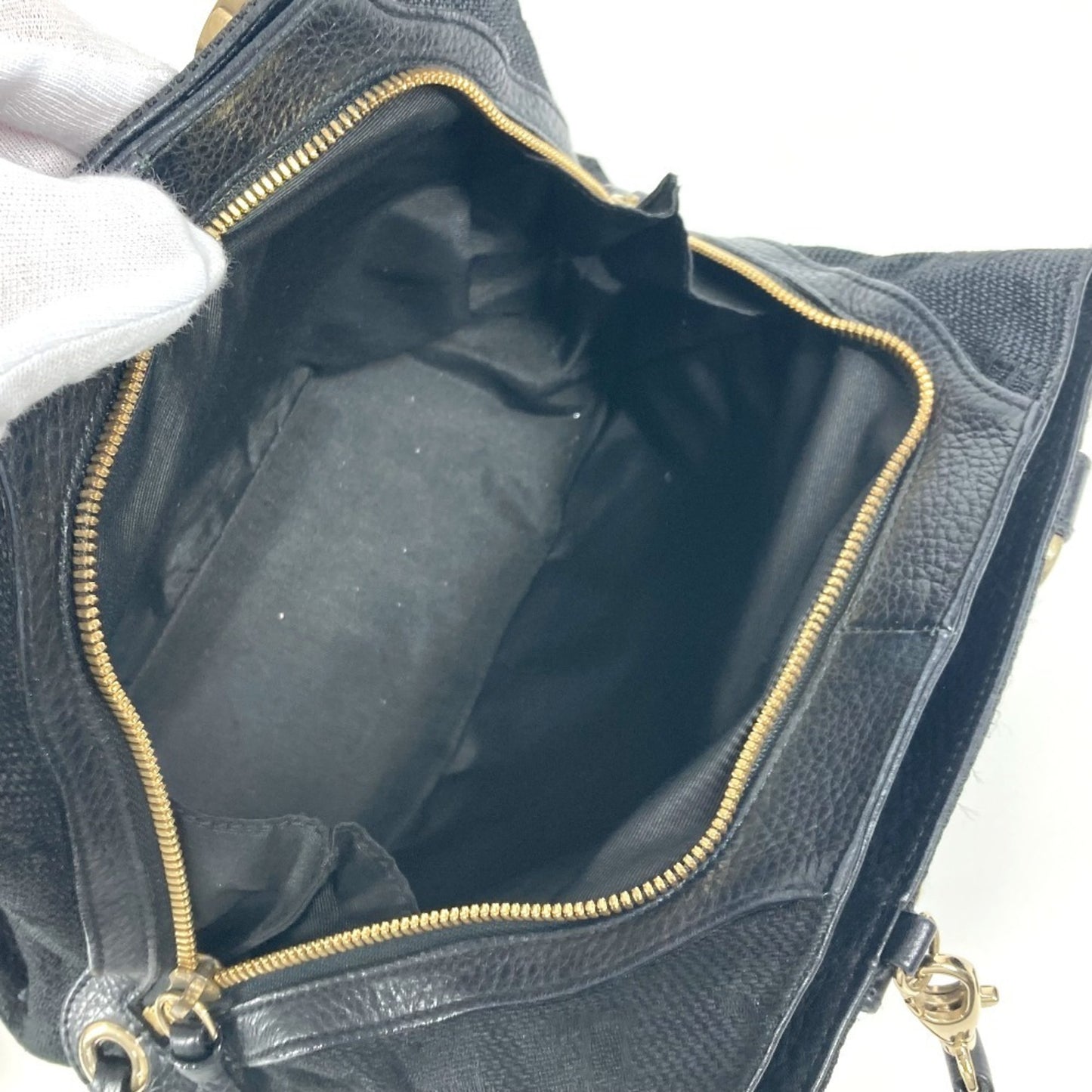 Bvlgari Canvas Black Handbags