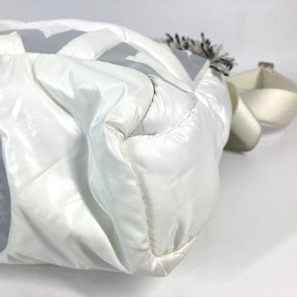 Chanel Nylon White Shoulder Bags