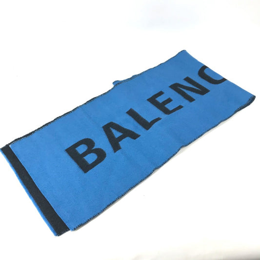 Balenciaga Wool Blue Scarves