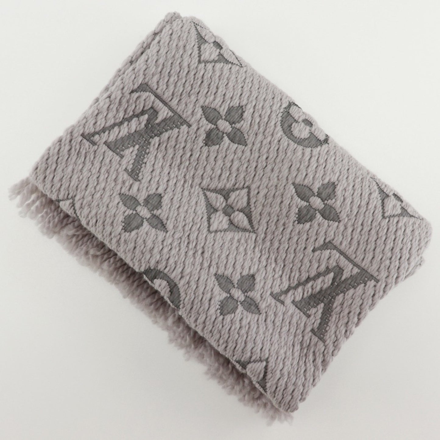 Louis Vuitton Wool Gray Scarves