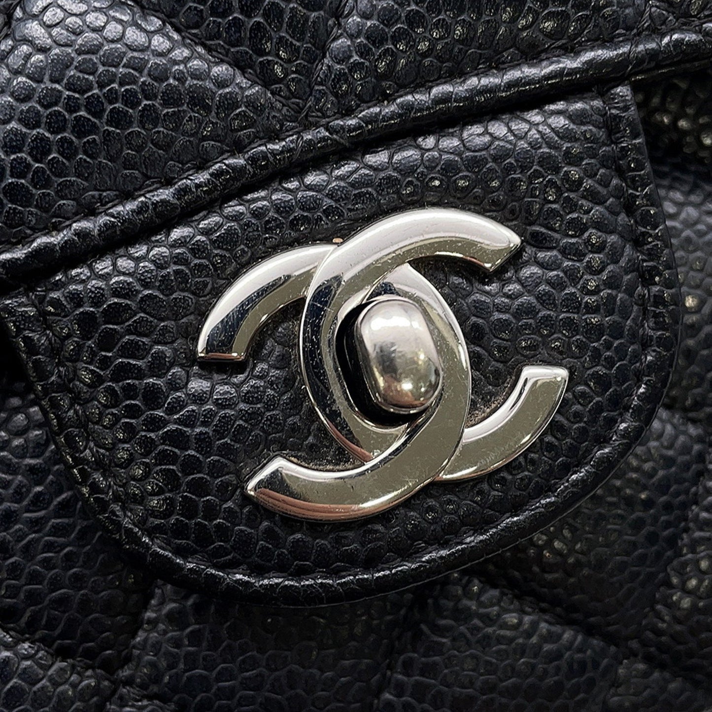 Chanel Calfskin Black Shoulder Bags