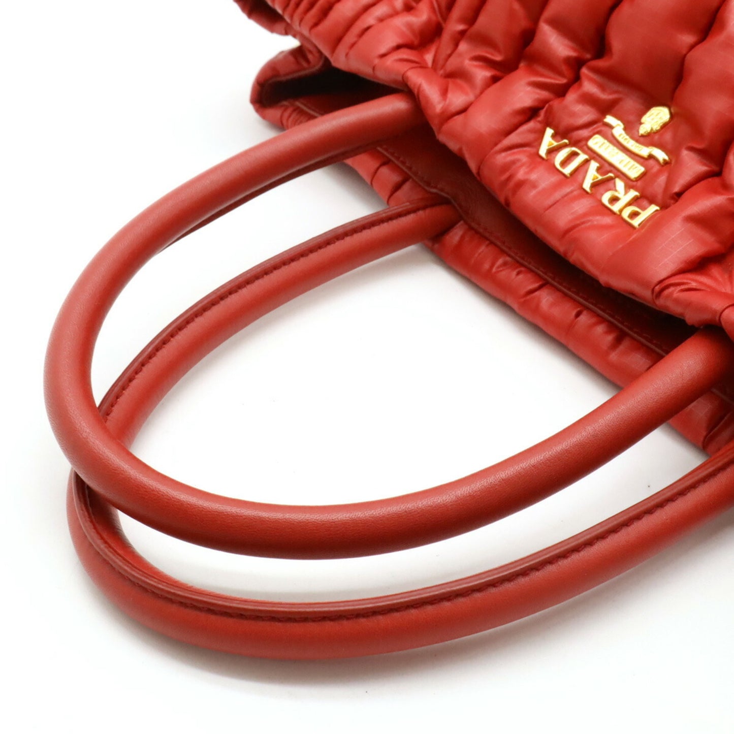 Prada Nylon Red Handbags
