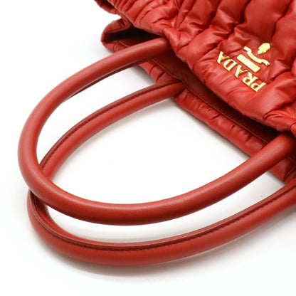 Prada Nylon Red Handbags