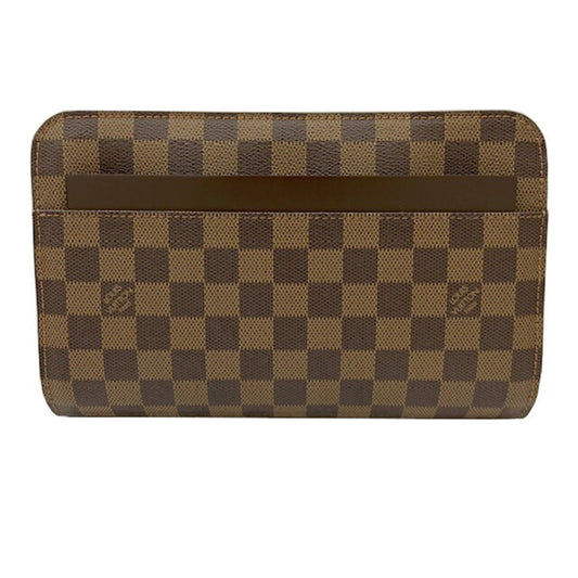 Louis Vuitton Monogram Canvas Brown Clutch Bags