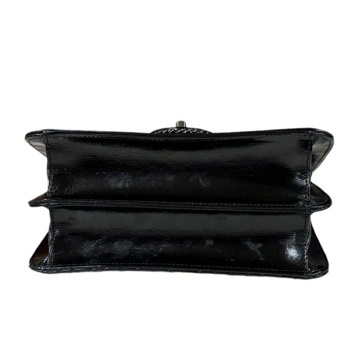 Chanel Patent Black Shoulder Bags