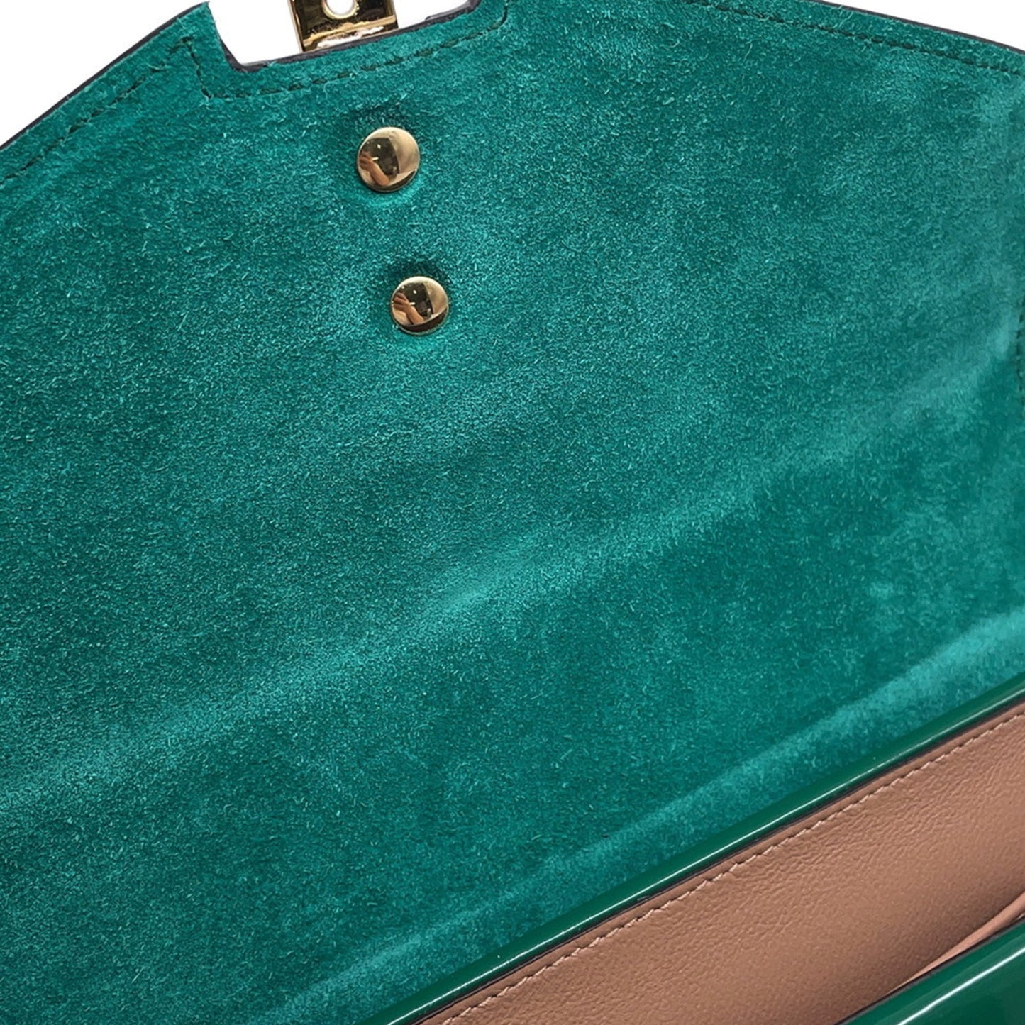 Gucci Patent Green Handbags