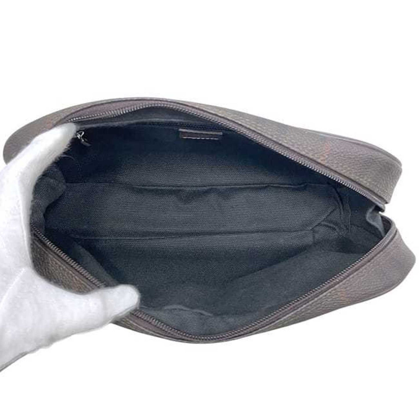 Burberry Pvc Brown Clutch Bags