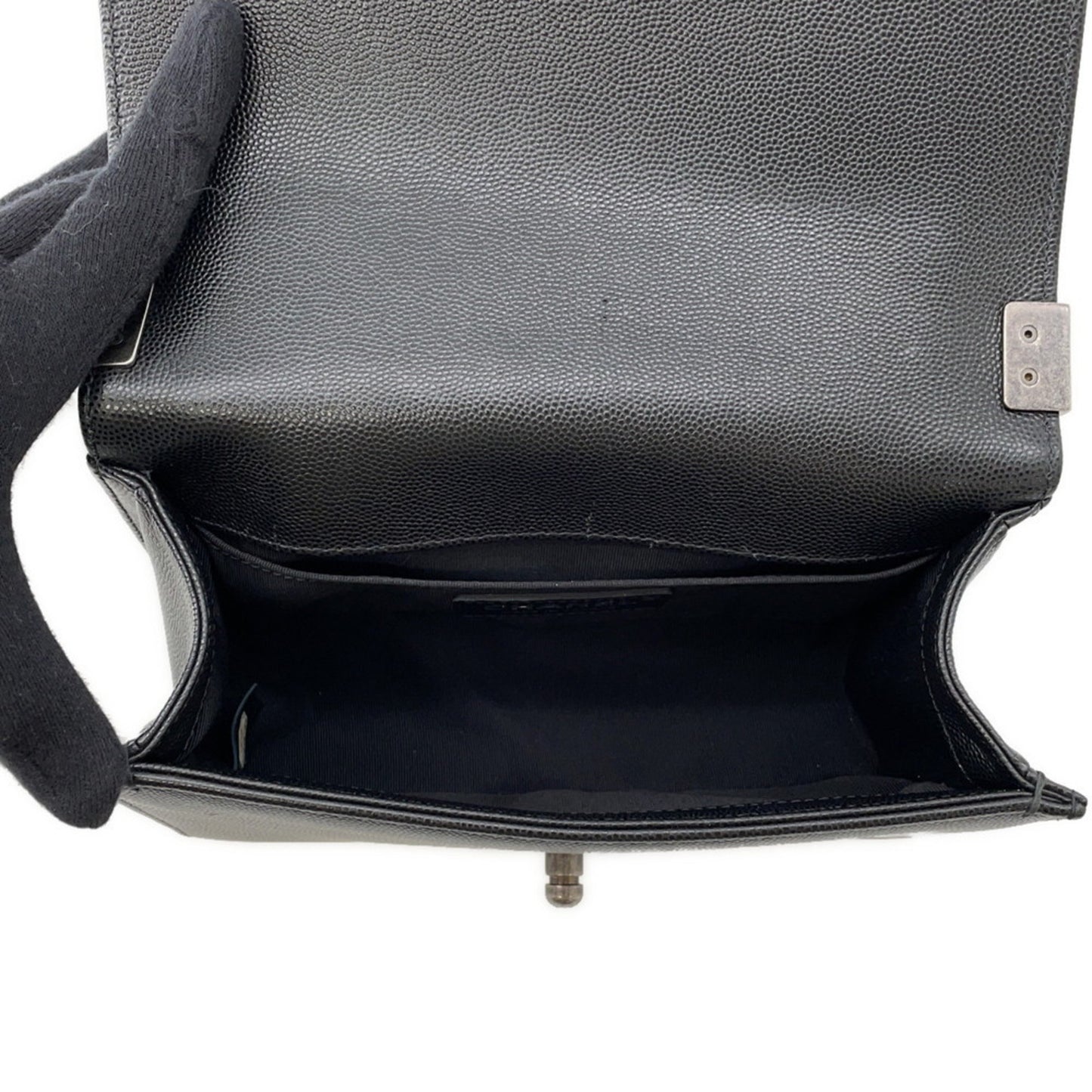 Chanel Calfskin Black Shoulder Bags