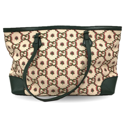 Gucci Canvas Green Tote Bags