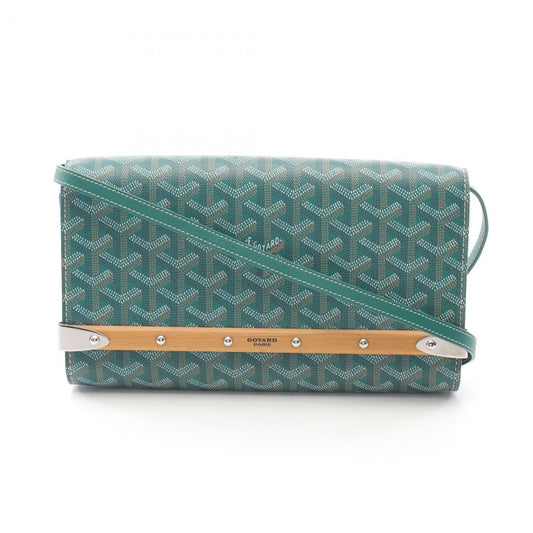 Goyard Coated Canvas Green Clutch Bags