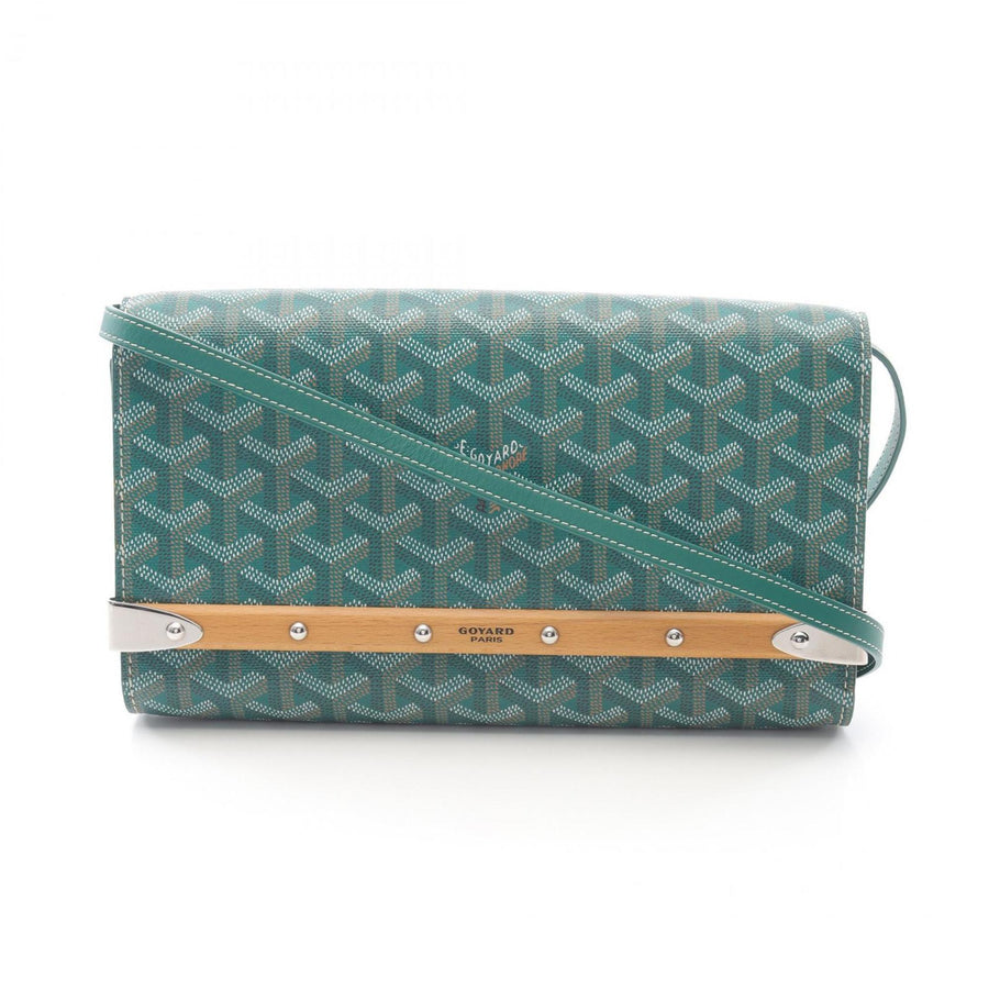 Goyard Coated Canvas Green Clutch Bags