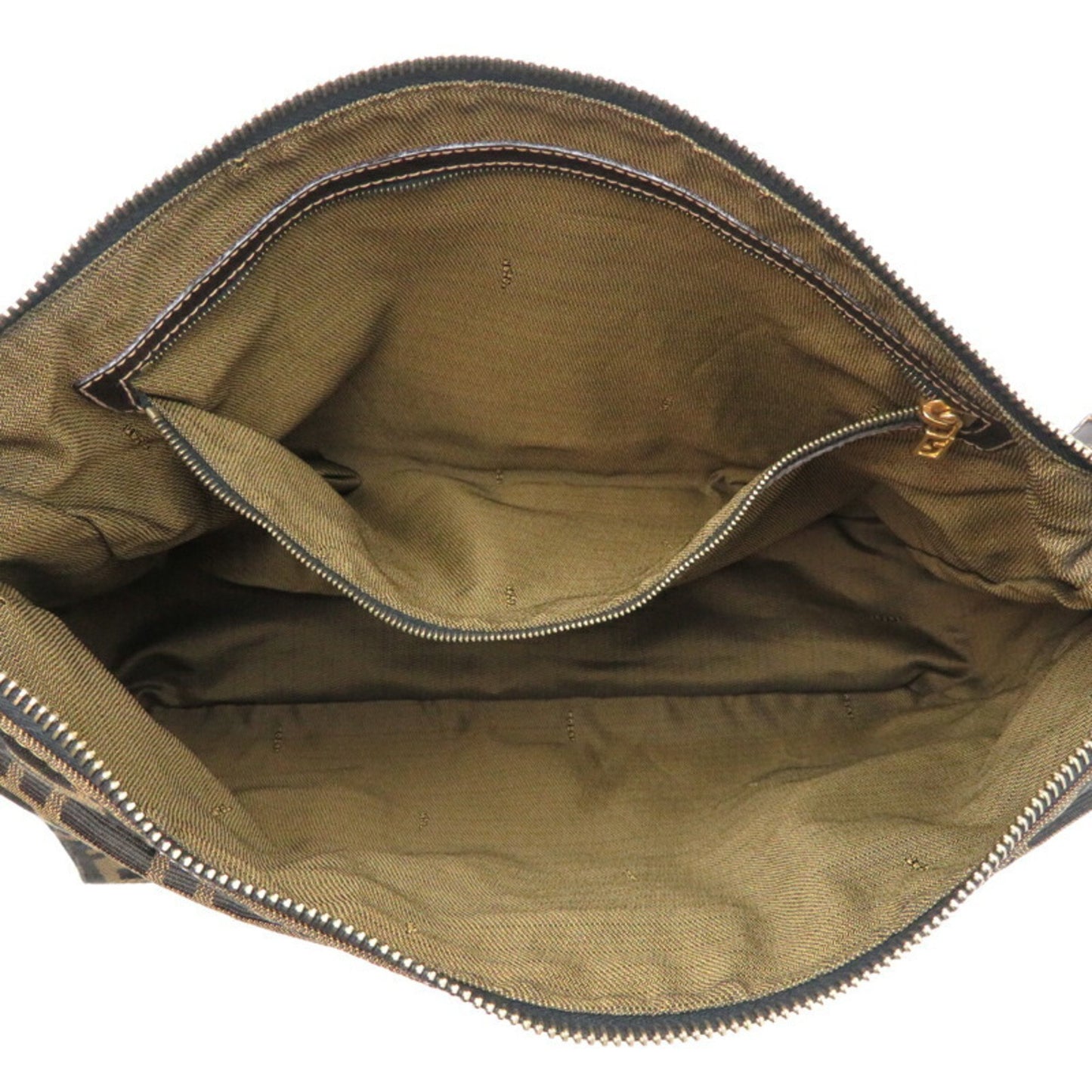 Fendi Canvas Brown Shoulder Bags