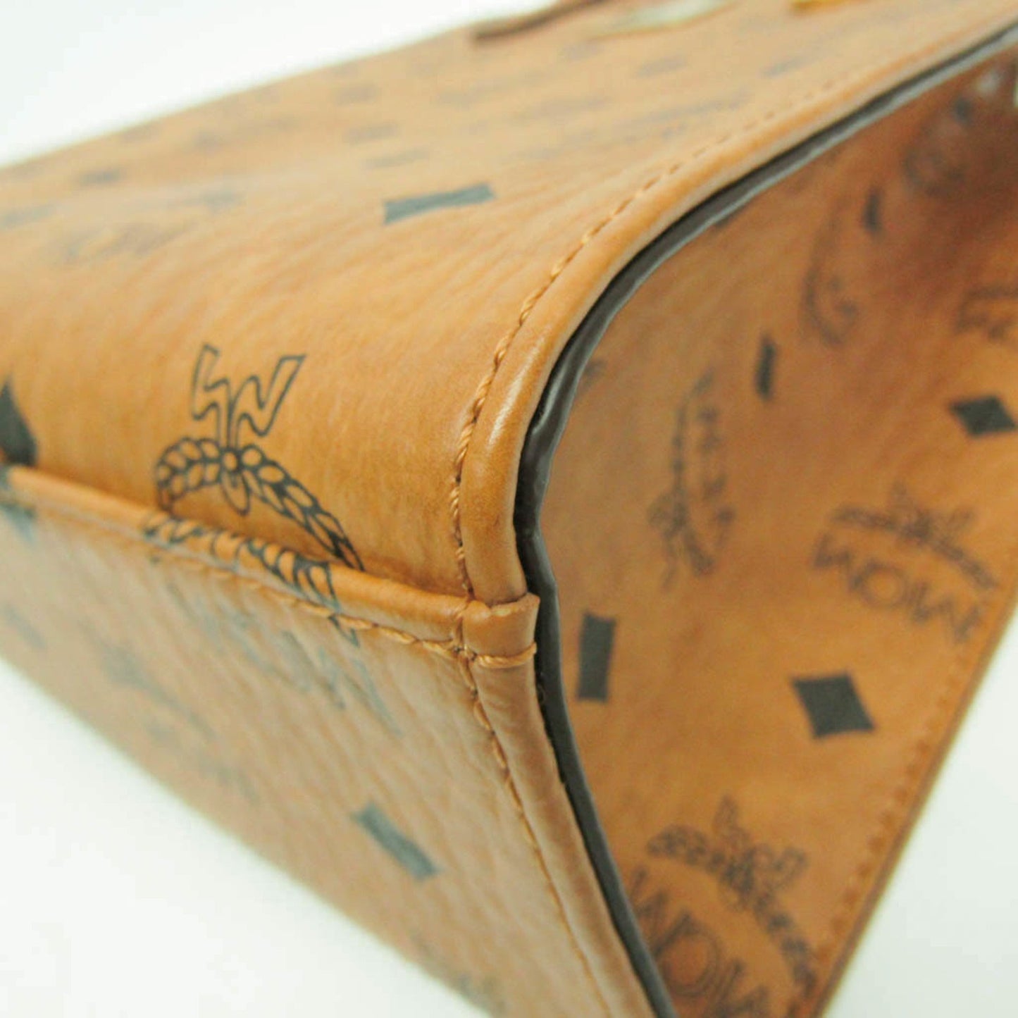 Mcm Coated Canvas Brown Handbags
