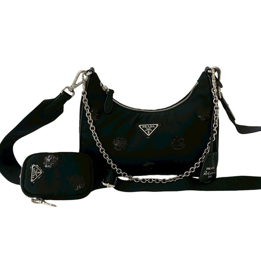 Prada Nylon Black Shoulder Bags